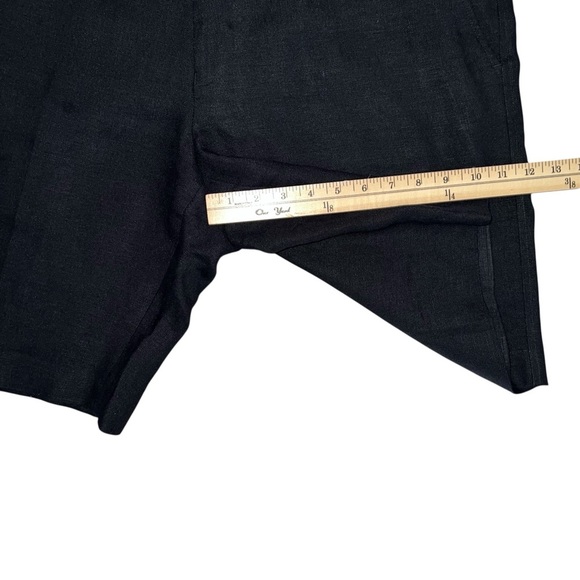 Murano Black Flat Front Shorts 100% linen men’s size 36 - Picture 6 of 6